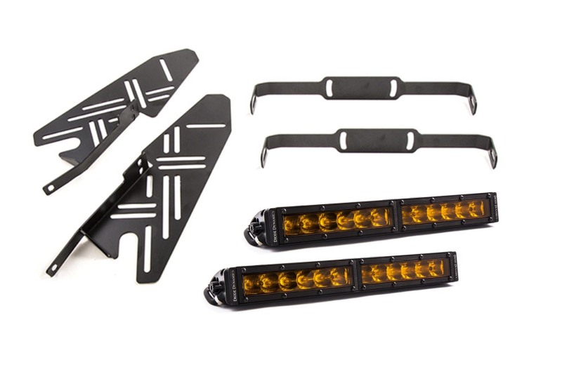 Ford Raptor LED Fog Light Bar Bracket Kit - Front - Diode Dynamics - SS12 Stage Series 12 Ford Raptor LED Fog Light Bar Bracket Kit - Front - Diode Dynamics - SS12 Stage Series 12